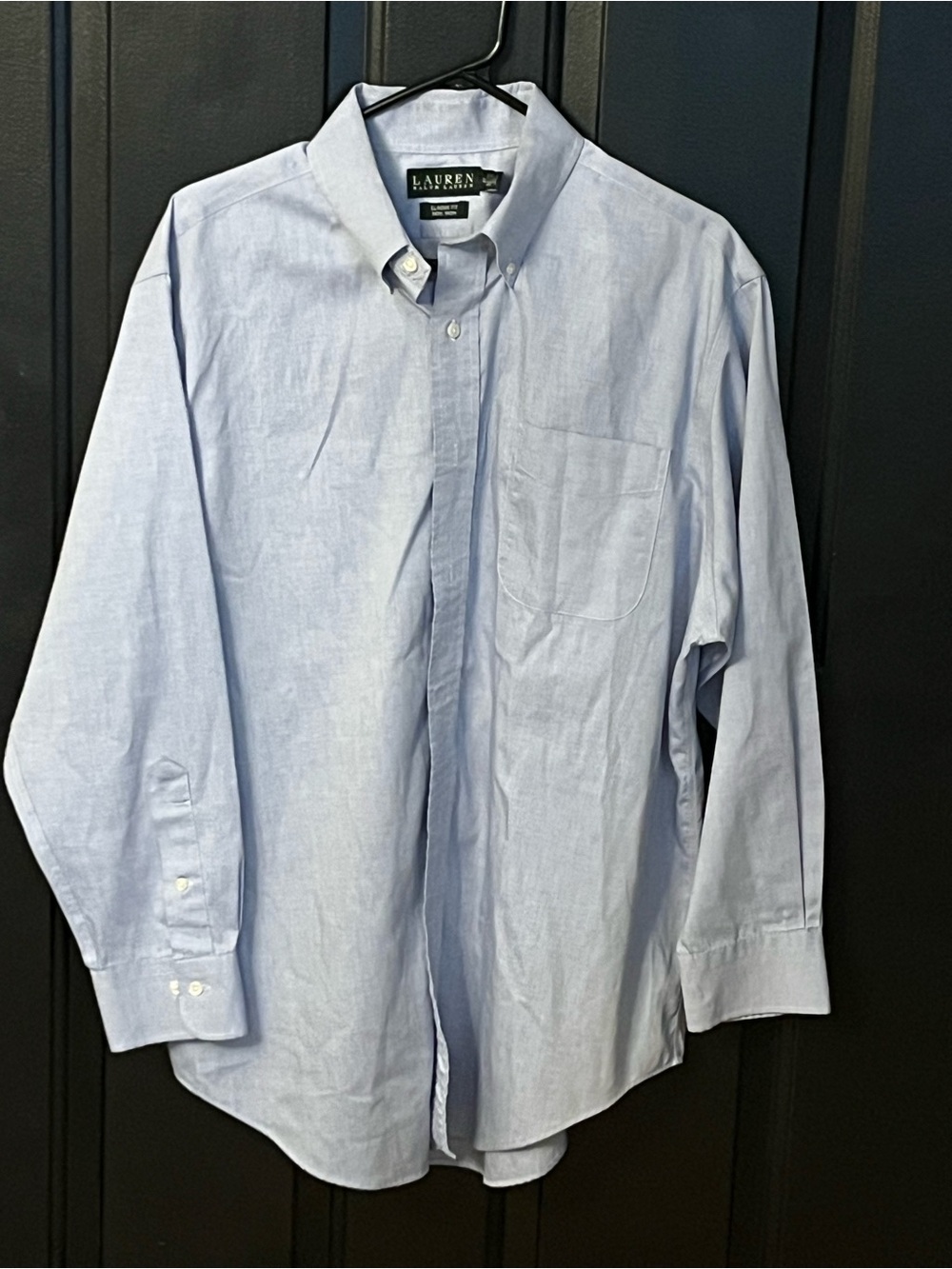Lauren Ralph Lauren Pale Blue Oxford Button-Down Shirt